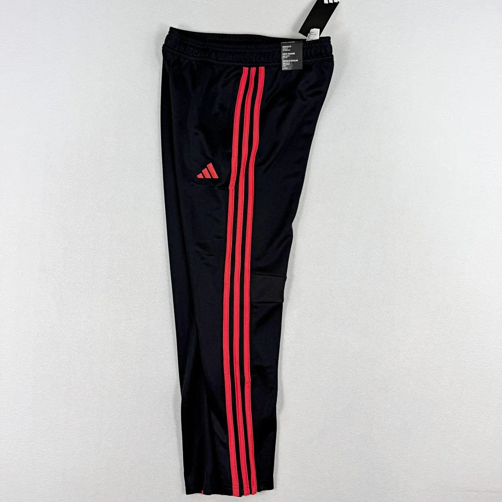 Adidas Tiro Essential Soccer Pants Size XL Kids Black/Lucid Red KC3137, NWT